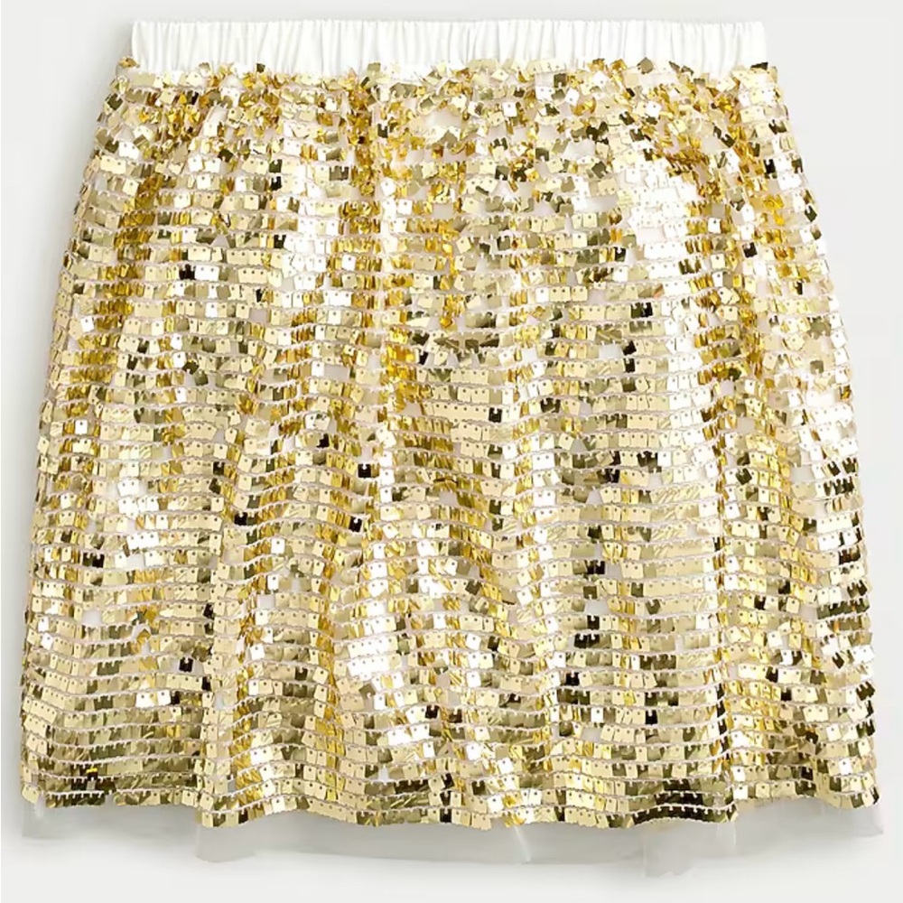 Crewcuts Gold Sequin Mini Skirt